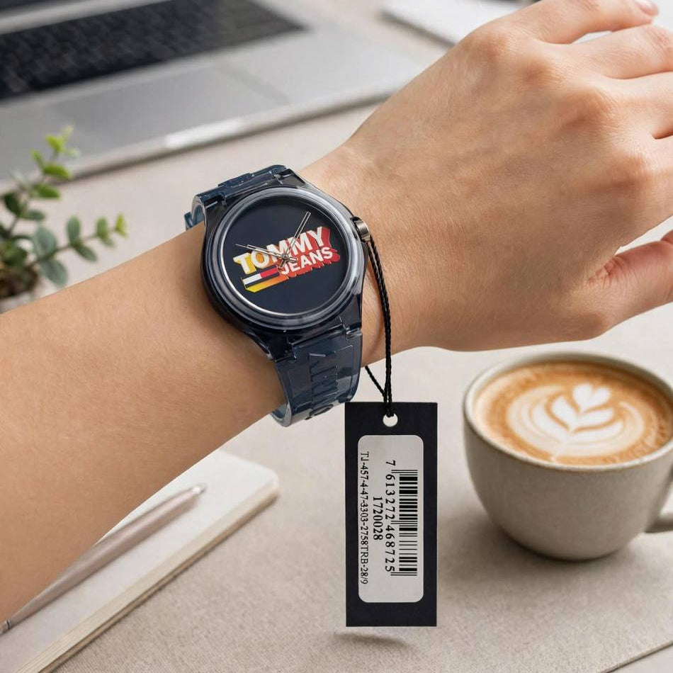 Tommy Jeans Transparent Plastic Sport Watch