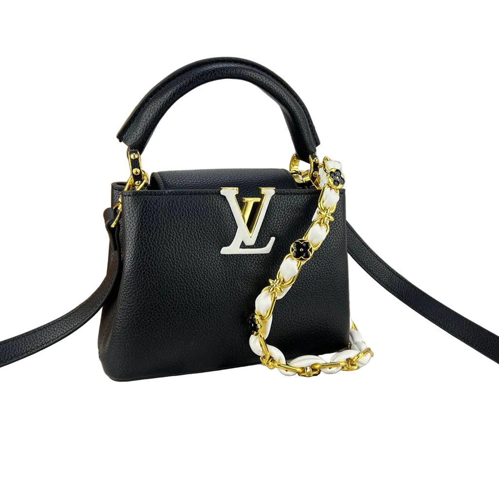 LV Monogram Black & Gold Accent Bag 🖤✨
