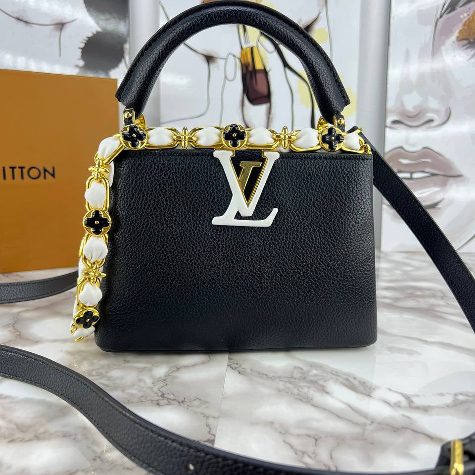 LV Monogram Black & Gold Accent Bag 🖤✨