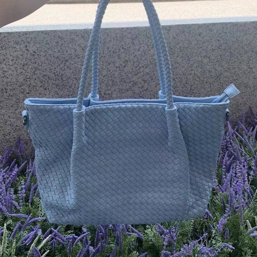 Bottega Style Rainbow Weave Bag 🌈👜✨