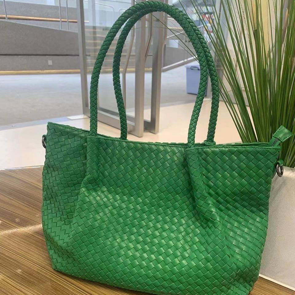 Bottega Style Rainbow Weave Bag 🌈👜✨
