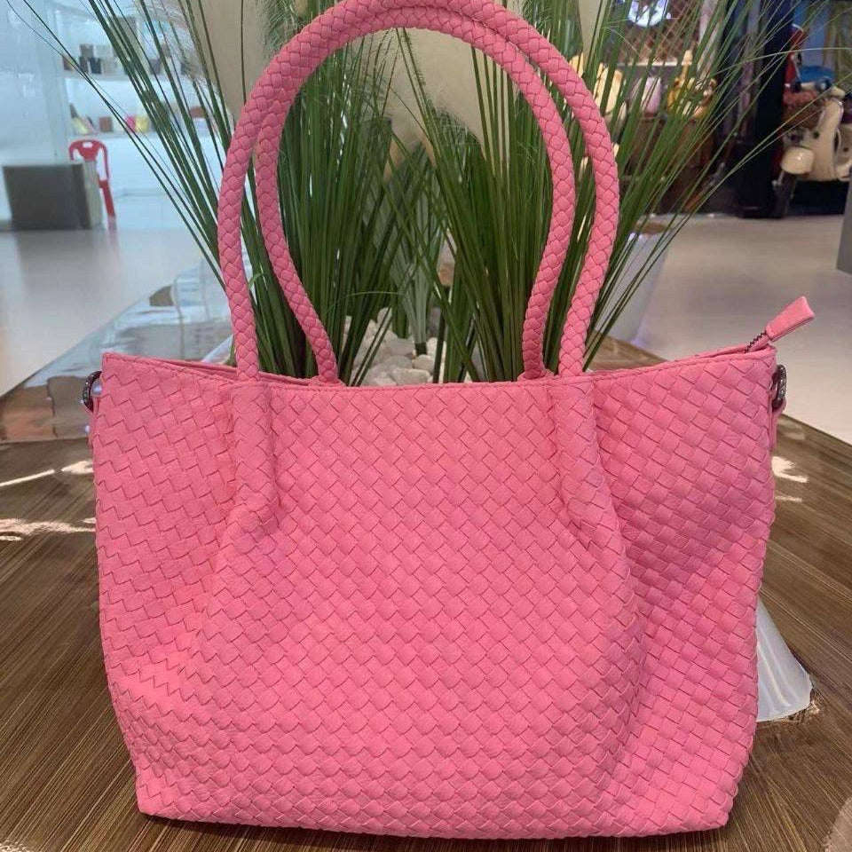 Bottega Style Rainbow Weave Bag 🌈👜✨