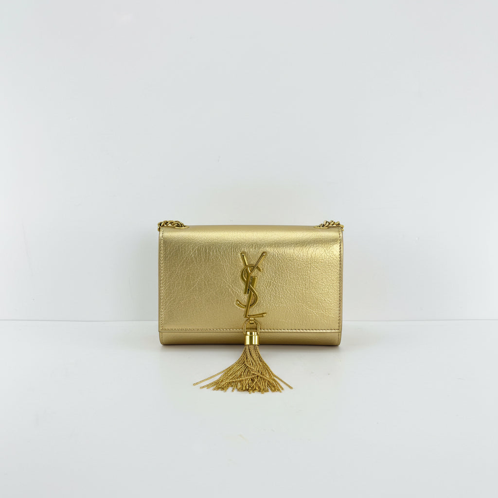 YSL Gold & Black Clutch 🖤✨ Glamorous Evening Bag