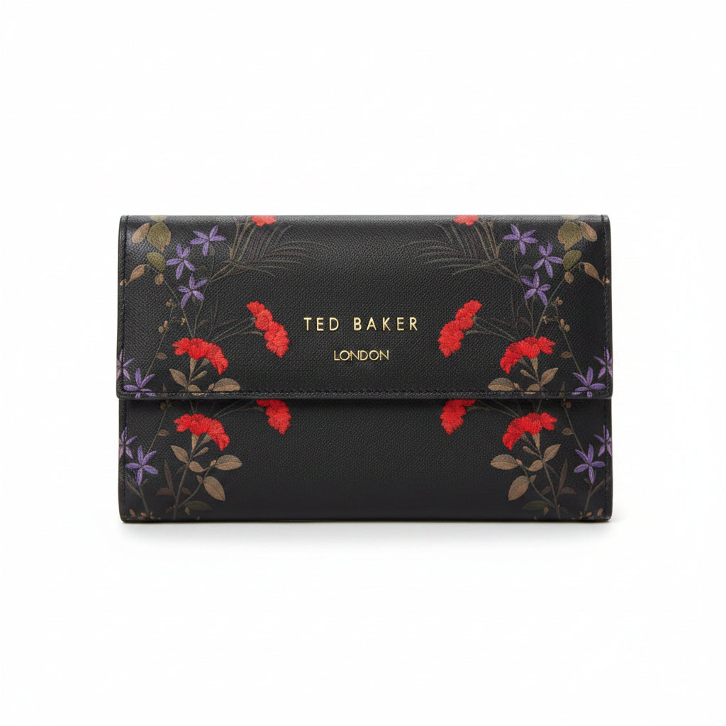 Ted Baker Multi-Task Pouch: Black & Red 💼❤️