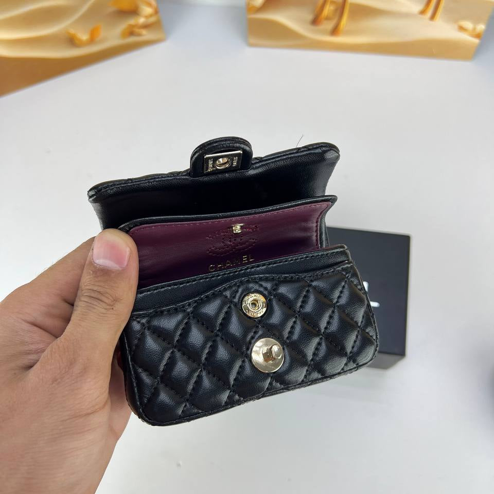 Chanel Quilted Mini Bag with Signature Heart Charm 🖤✨