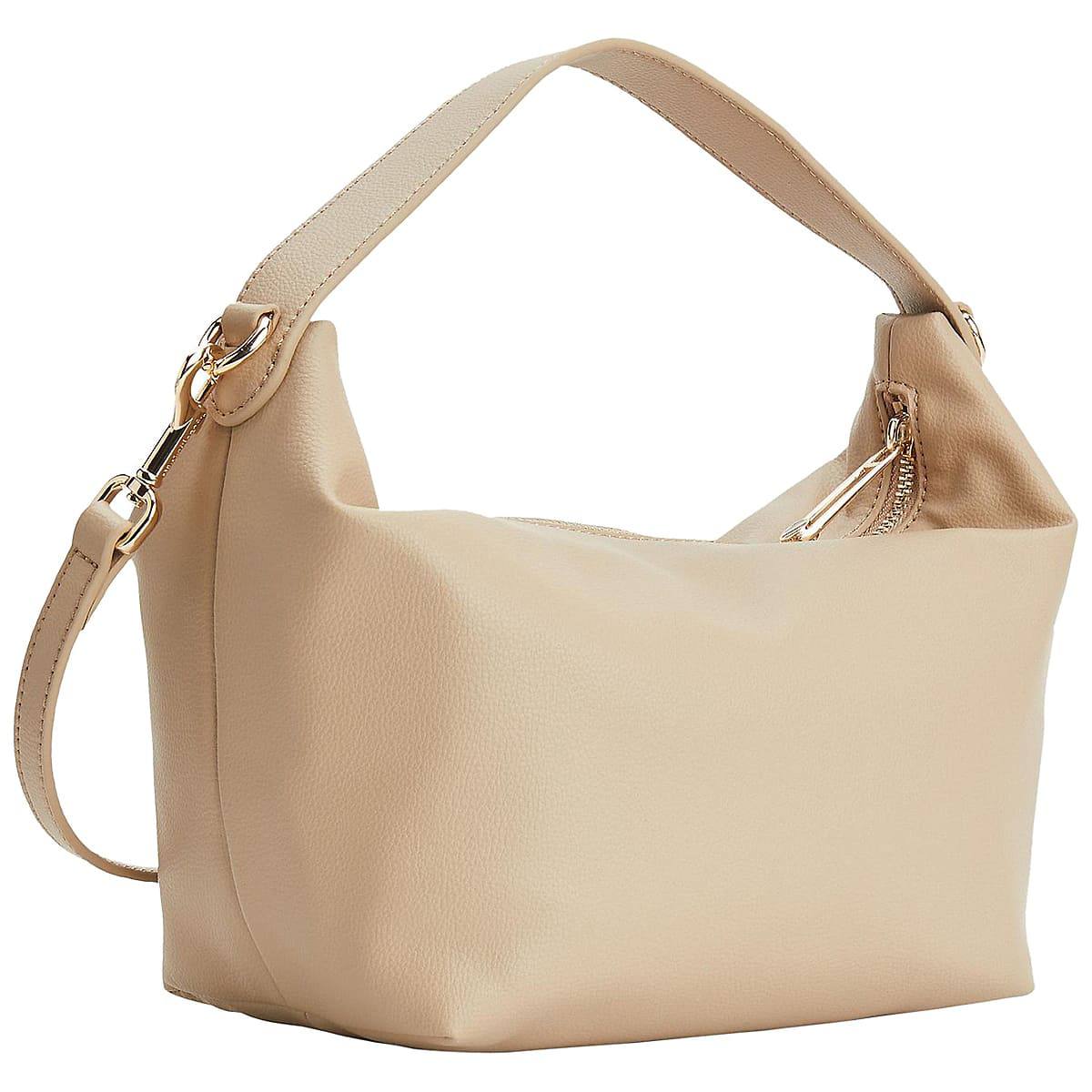 Tommy Hilfiger Monogram Shoulder Bag in Beige with Gold Hardware ✨