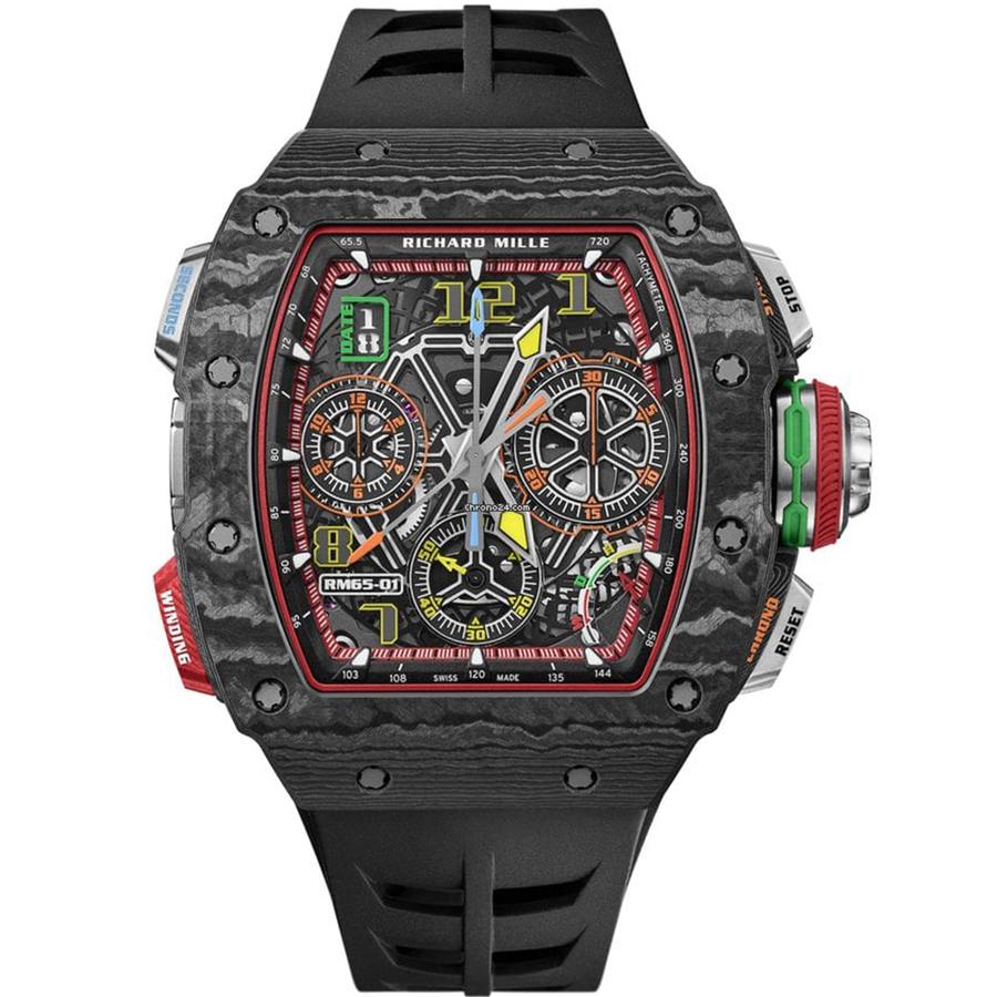Richard Mille RM 65-01 Carbon Split-Seconds Chronograph Watch 🏎️⌚