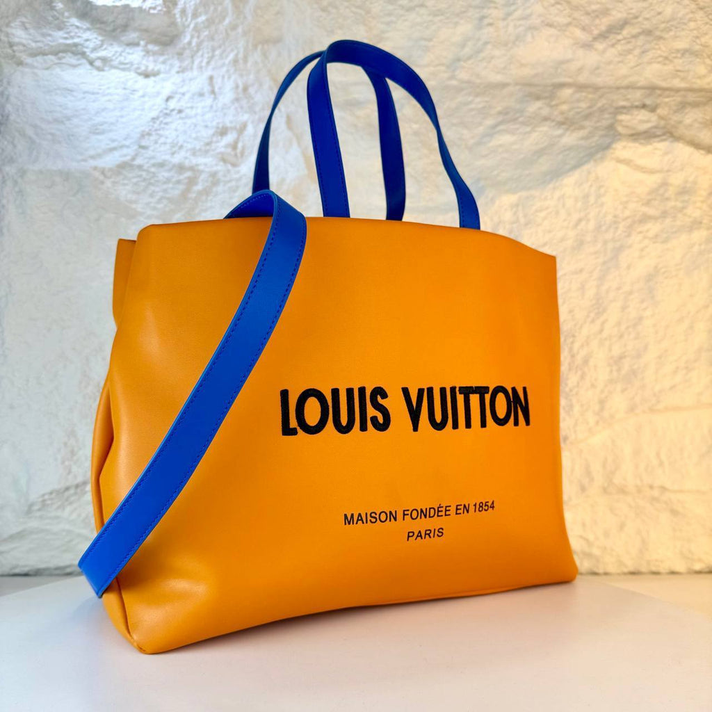 Louis Vuitton Vibrant Green Contrast Tote Bag