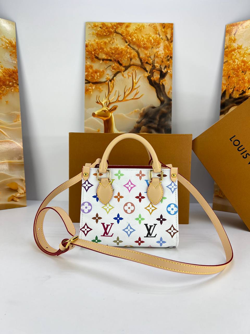 Iconic Monogram Canvas Tote with Signature Leather Handles