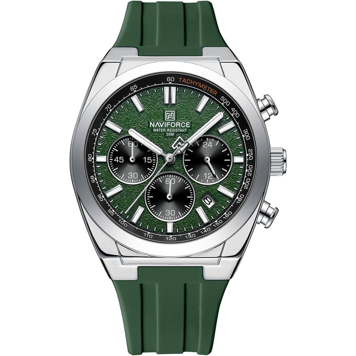 NAVIFORCE Chronograph Watch with Textured Dial