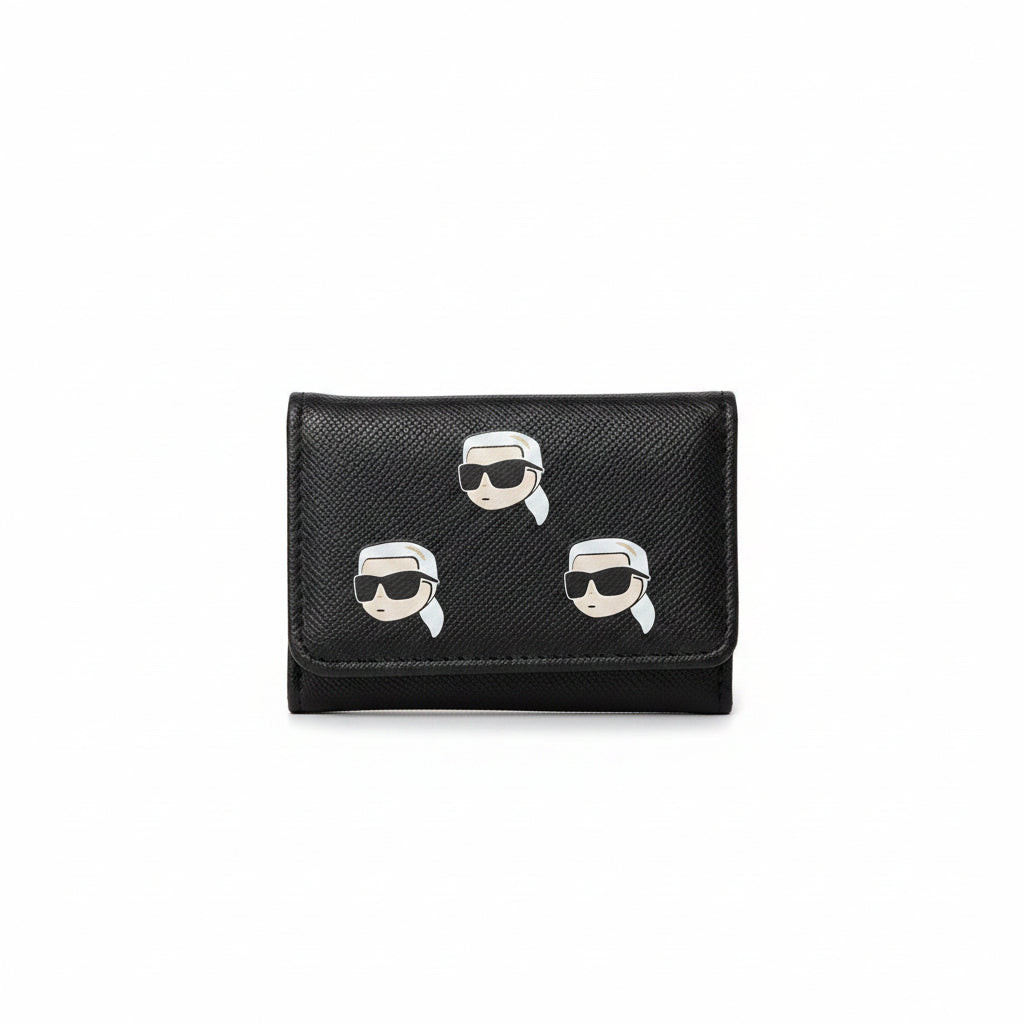 Karl Lagerfeld Iconic Karl Graphic Black Wallet