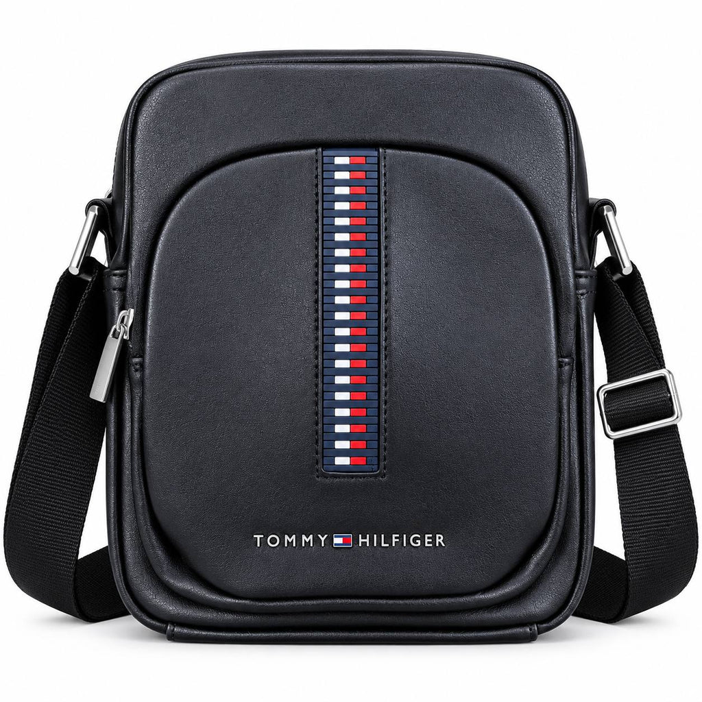 Tommy Hilfiger Signature Stripe Faux Leather Crossbody Bag