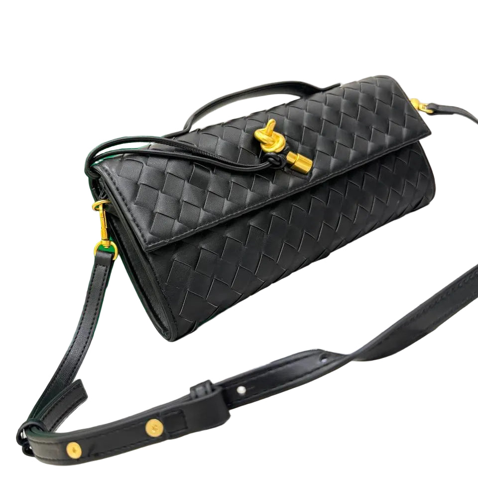 Bottega Veneta Intrecciato Metallic Gold Knot Long Clutch Bag ✨🌟👜