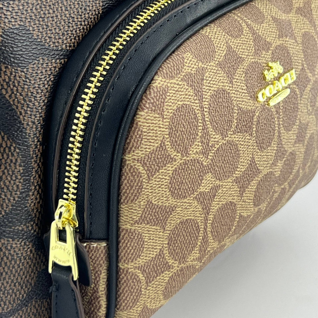 COACH Colorblock Backpack 🎒 Luxe Blue, Brown & Beige