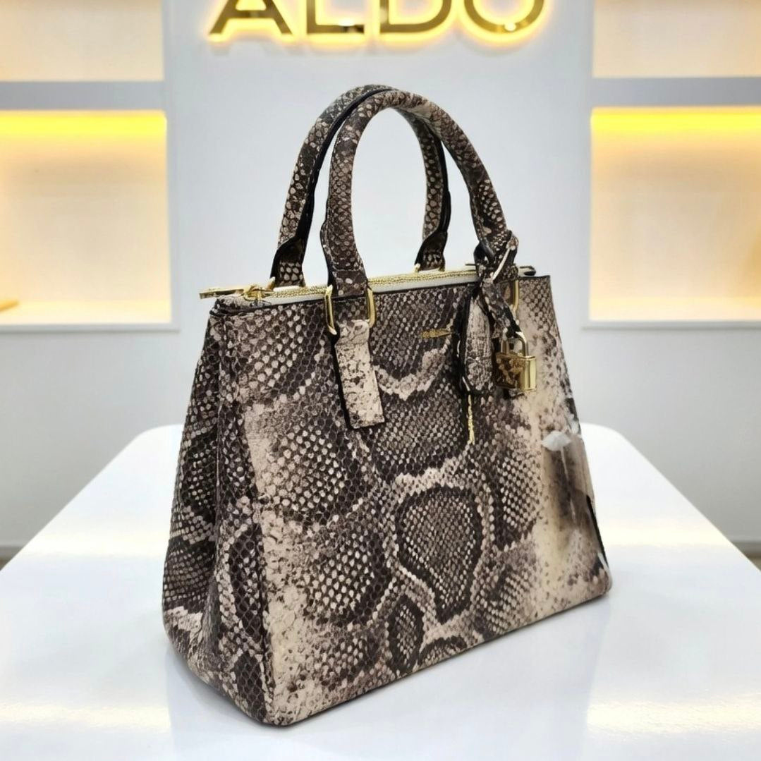 ALDO Lazar Leather Crossbody Bag 👜 Beige, Brown, Black, White
