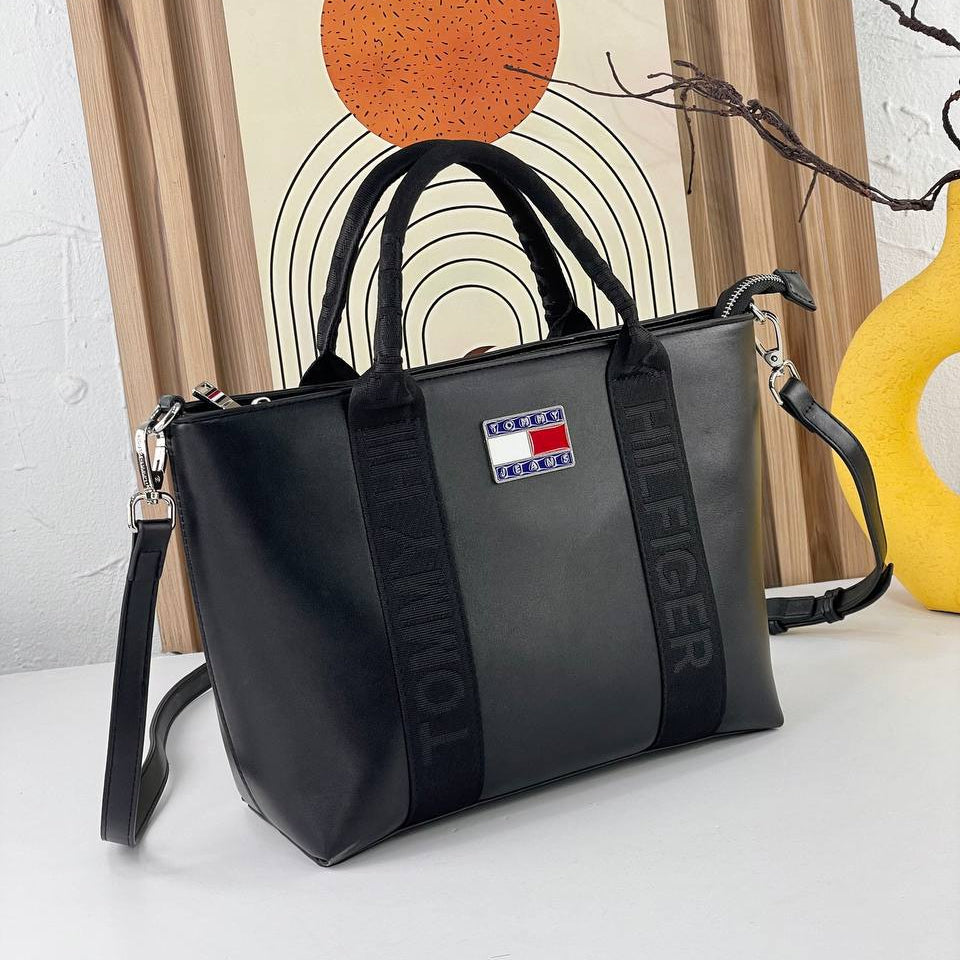 Tommy Jeans Signature Logo Tote with Adjustable Strap