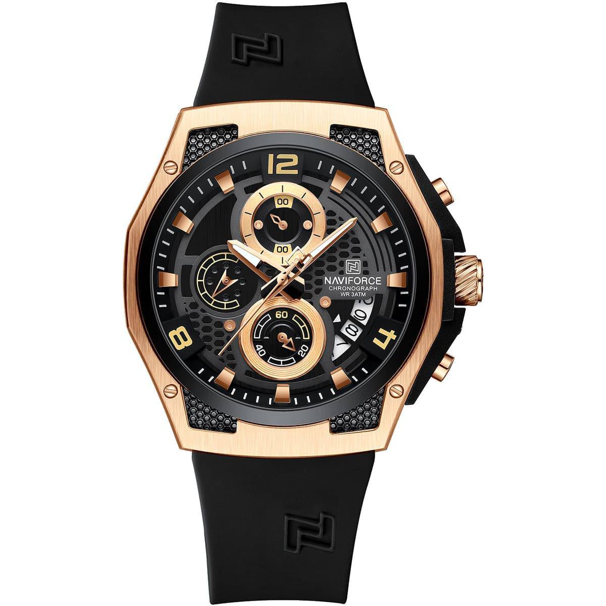 NAVIFORCE Sport Chronograph with Durable Silicone Strap