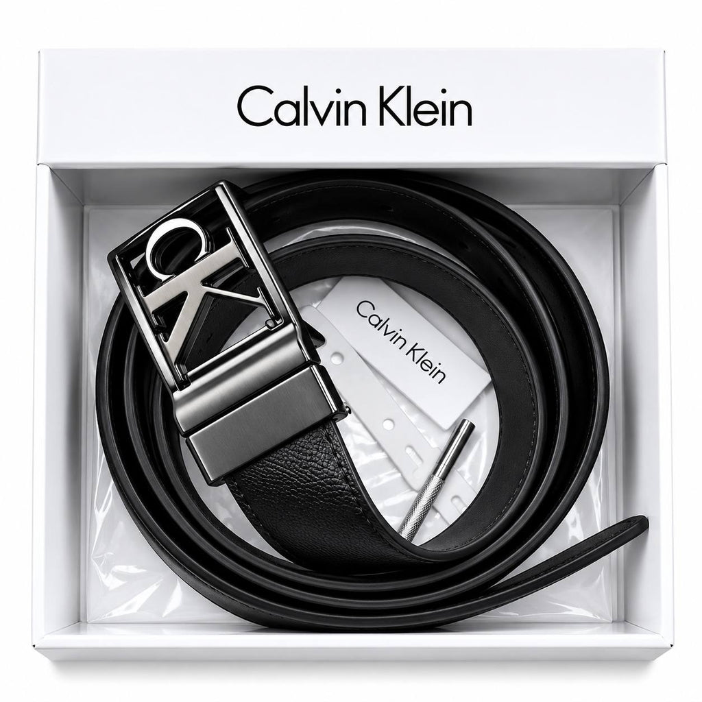 Calvin Klein Mirror Logo Black Belt