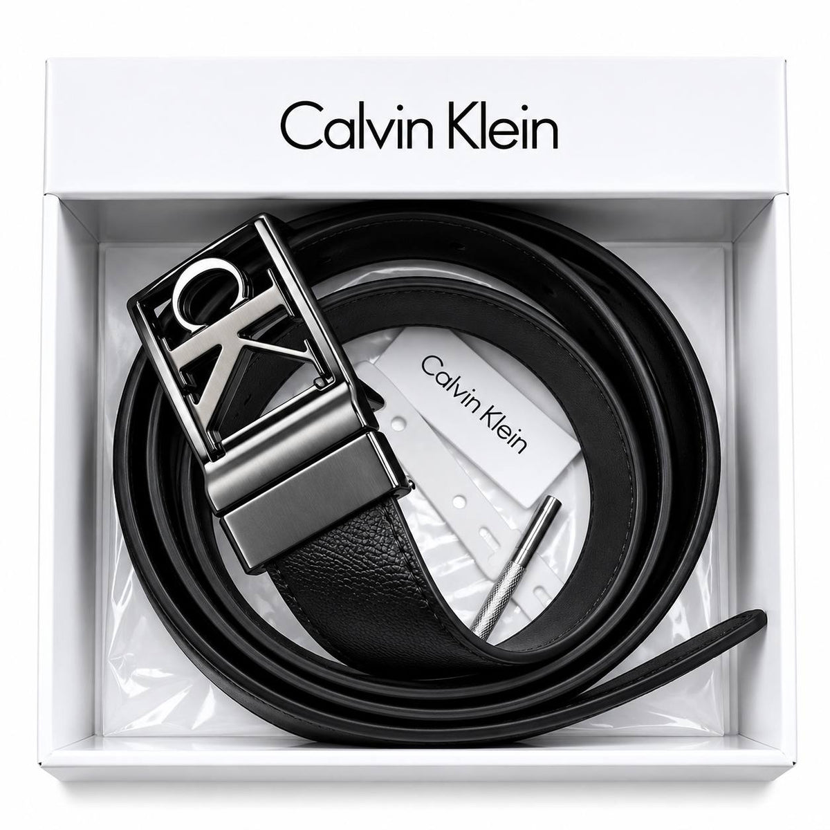 Calvin Klein Mirror Logo Black Belt