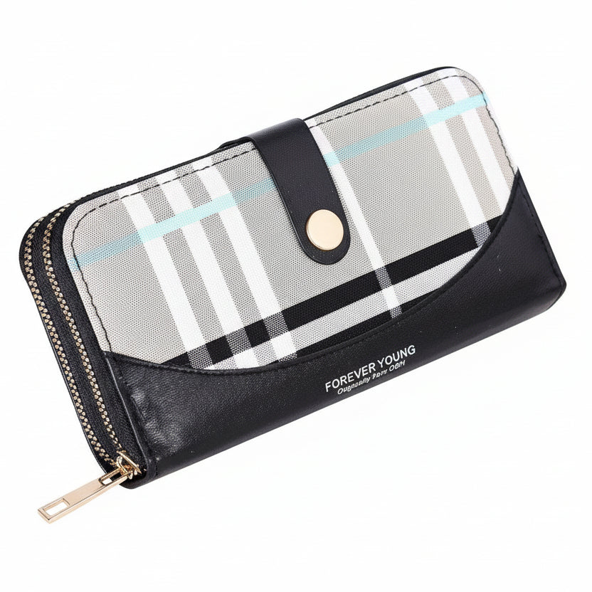 Forever Young Bifold Wallet 🖤🤍 Chic & Compact