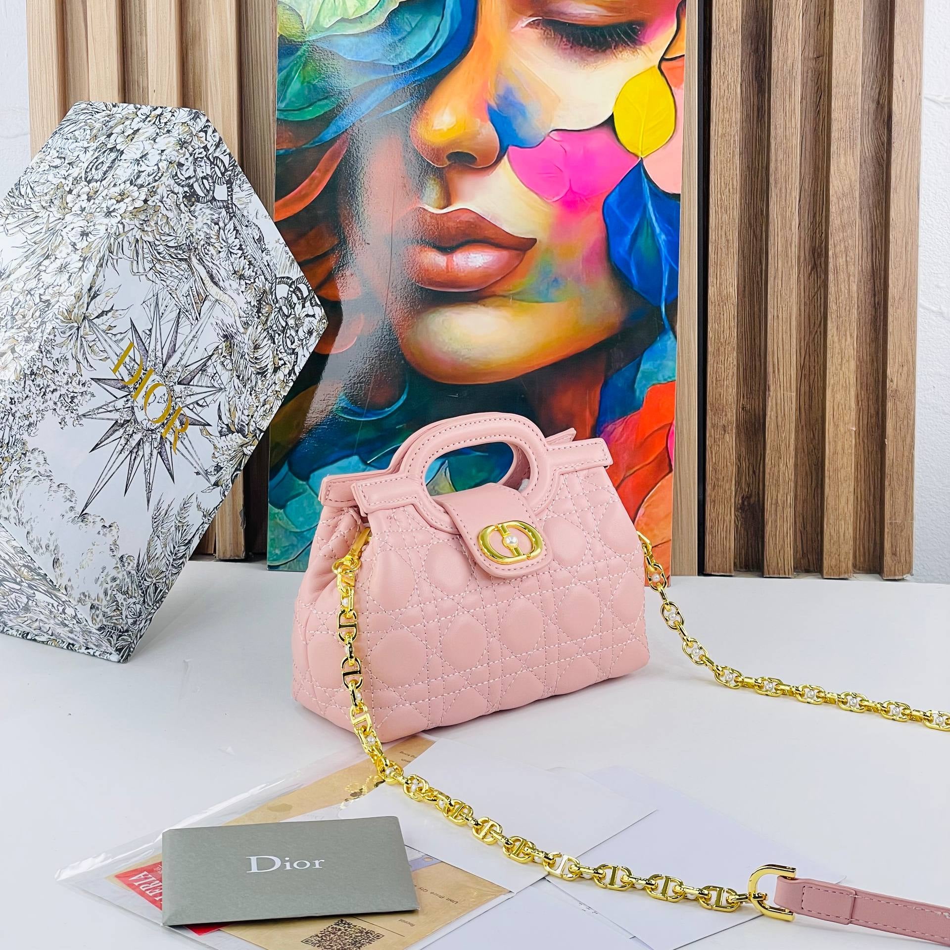 Dior Pastel Palette Bag 🌸🤍💙 With Box