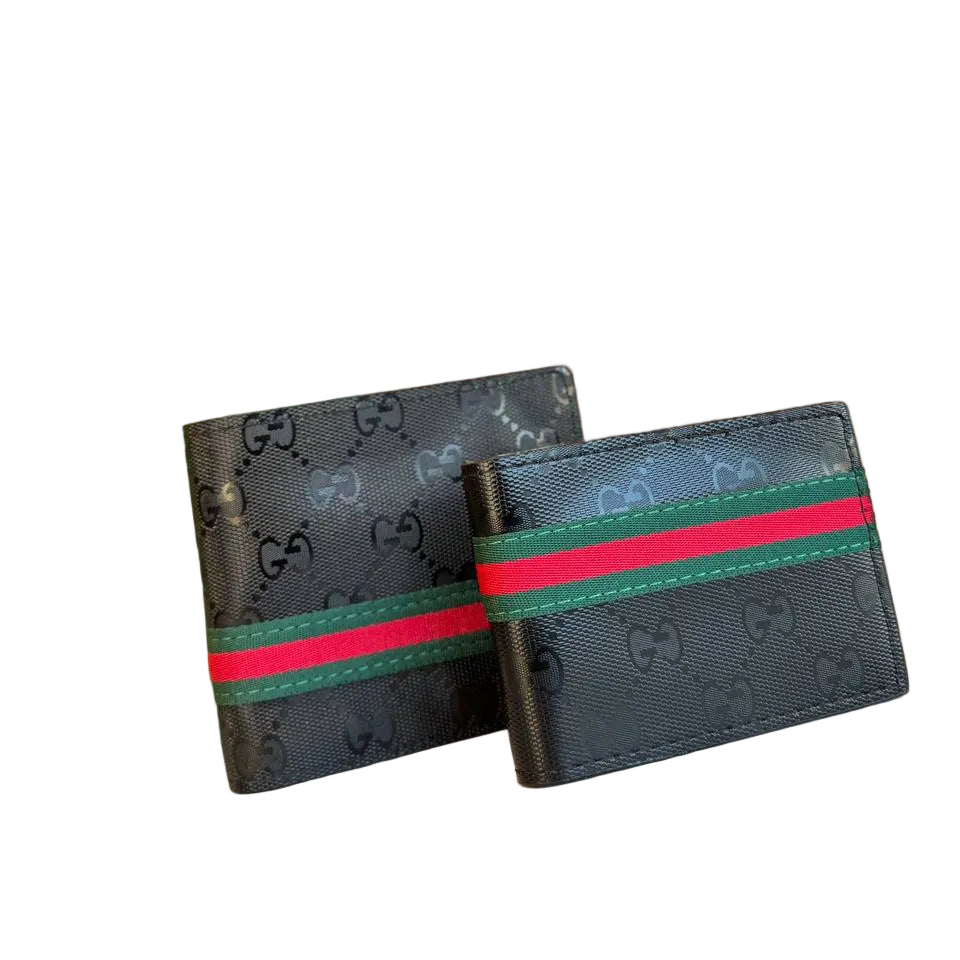 Gucci GG Supreme Canvas Bi-fold Wallets with Web Stripe 🇮🇹 💳 🦓