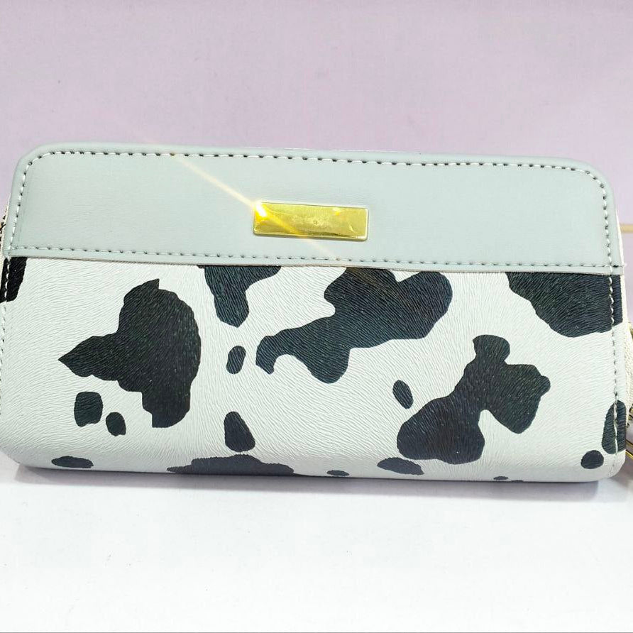 Cow Print Wallet 🐄 Cute Women's Wallet in Red, Pink, Blue, Teal