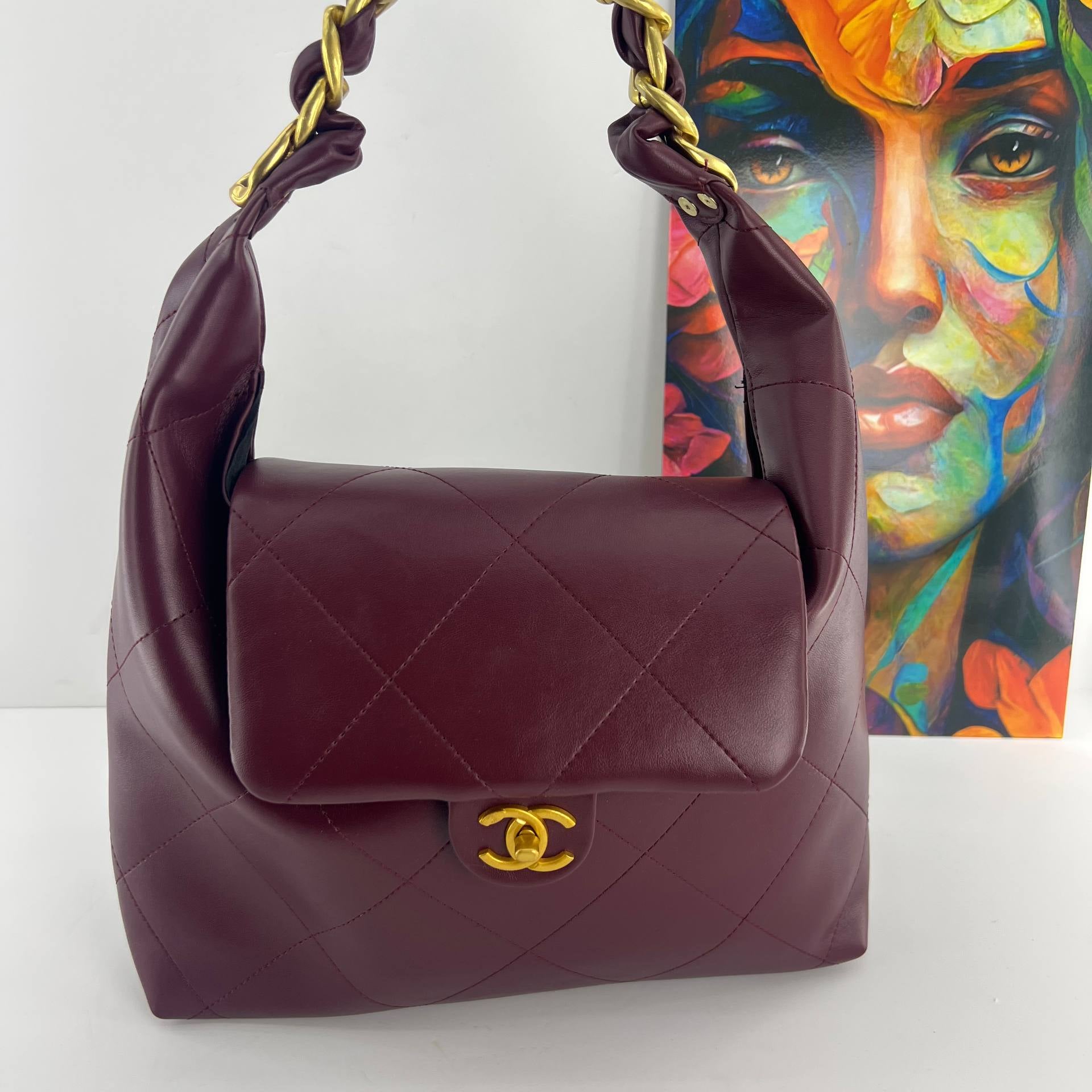 CHANEL Tricolor Flap Bag 🤍🍷🖤 Iconic Style
