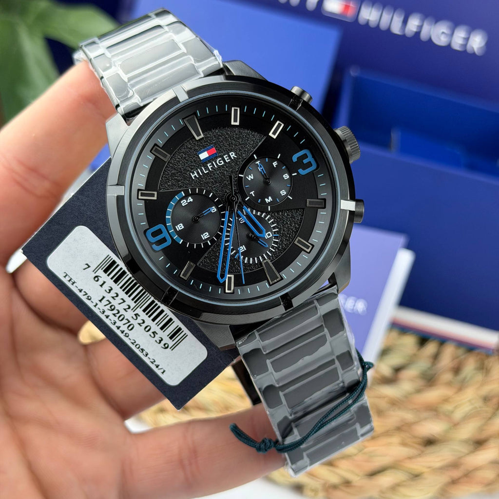 Tommy Hilfiger Silver & Blue Women's Watch 💙⏱️