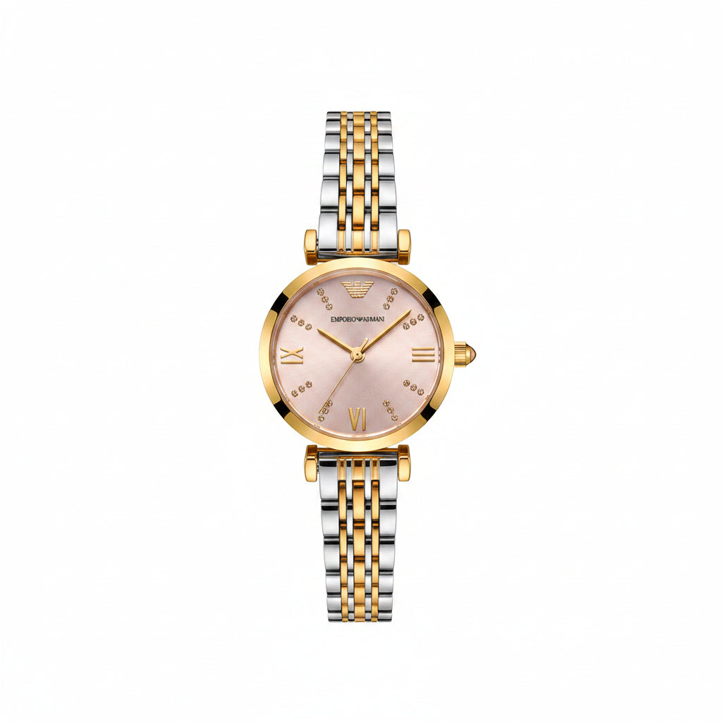 Gold & Silver Radiance: Women's Jewelry Watch ⌚✨