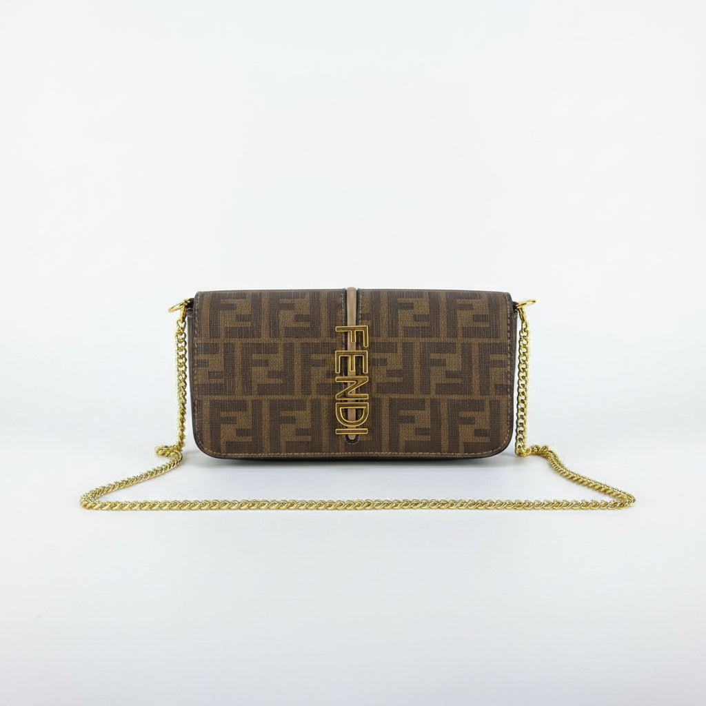 Fendi Monogram Chain Bag with Gold Hardware 👜✨