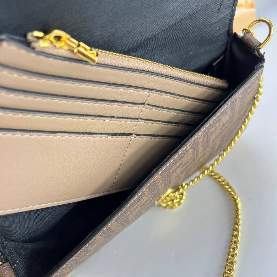 Fendi Monogram Chain Bag with Gold Hardware 👜✨