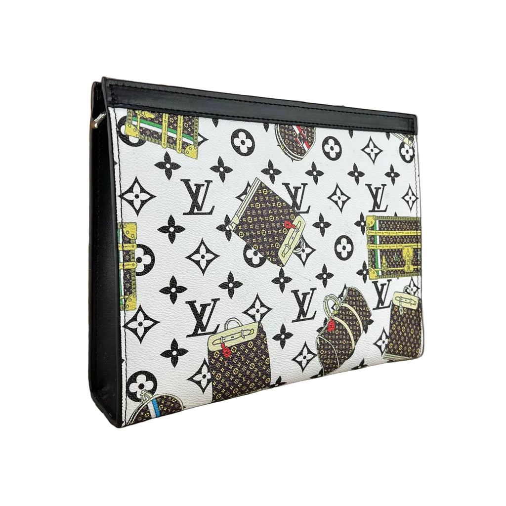 Louis Vuitton Monogram Trunk Print Toiletry Pouch 🧳✨⚪
