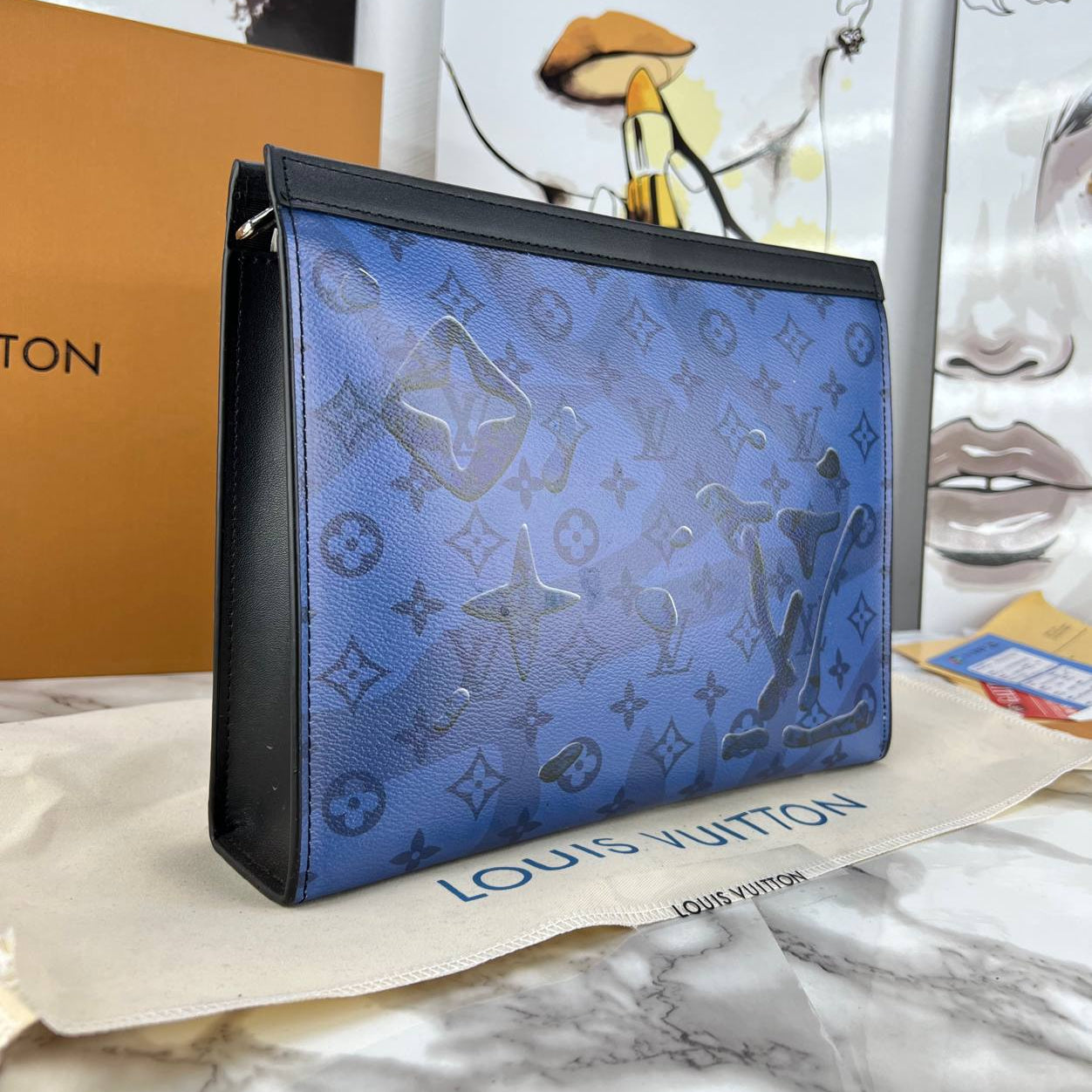 Louis Vuitton Monogram Trunk Print Toiletry Pouch 🧳✨⚪
