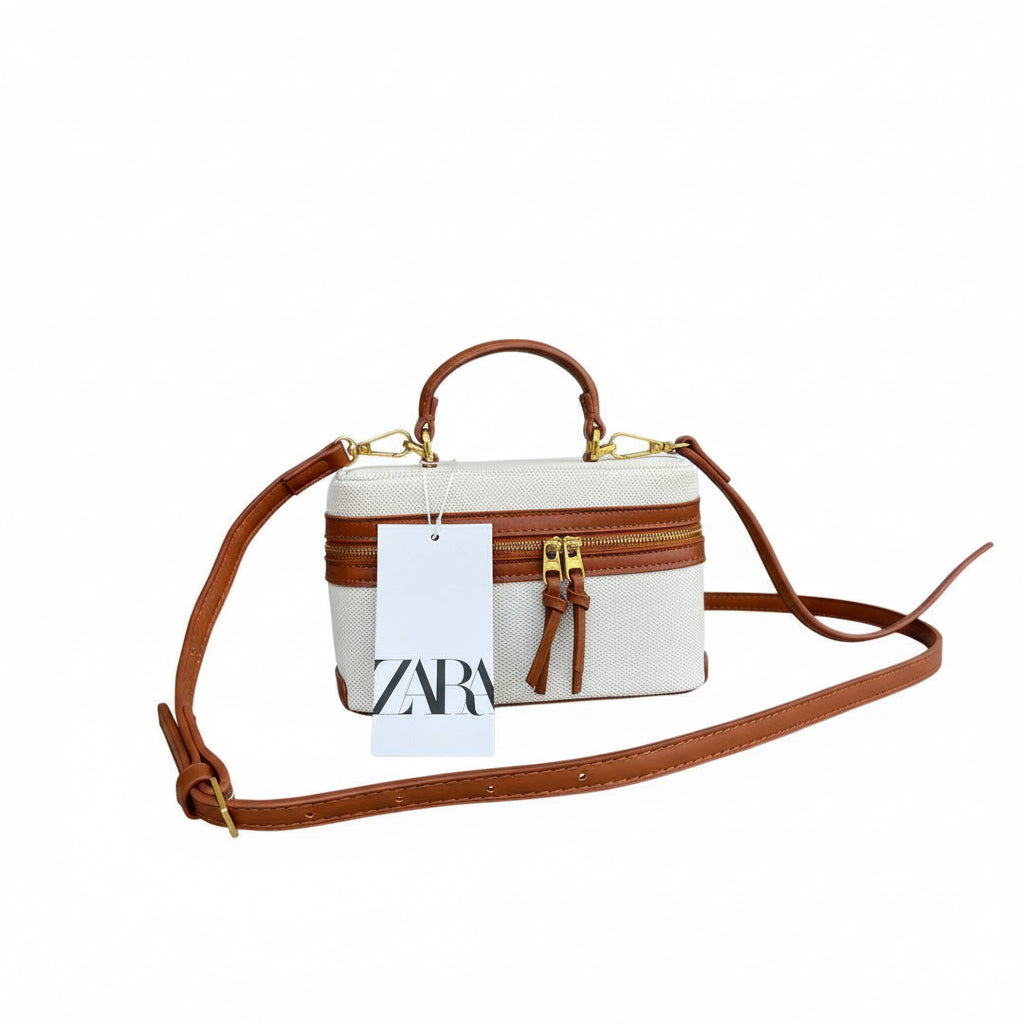 ZARA Chic Top Handle Bag 👜 in Burgundy ❤️