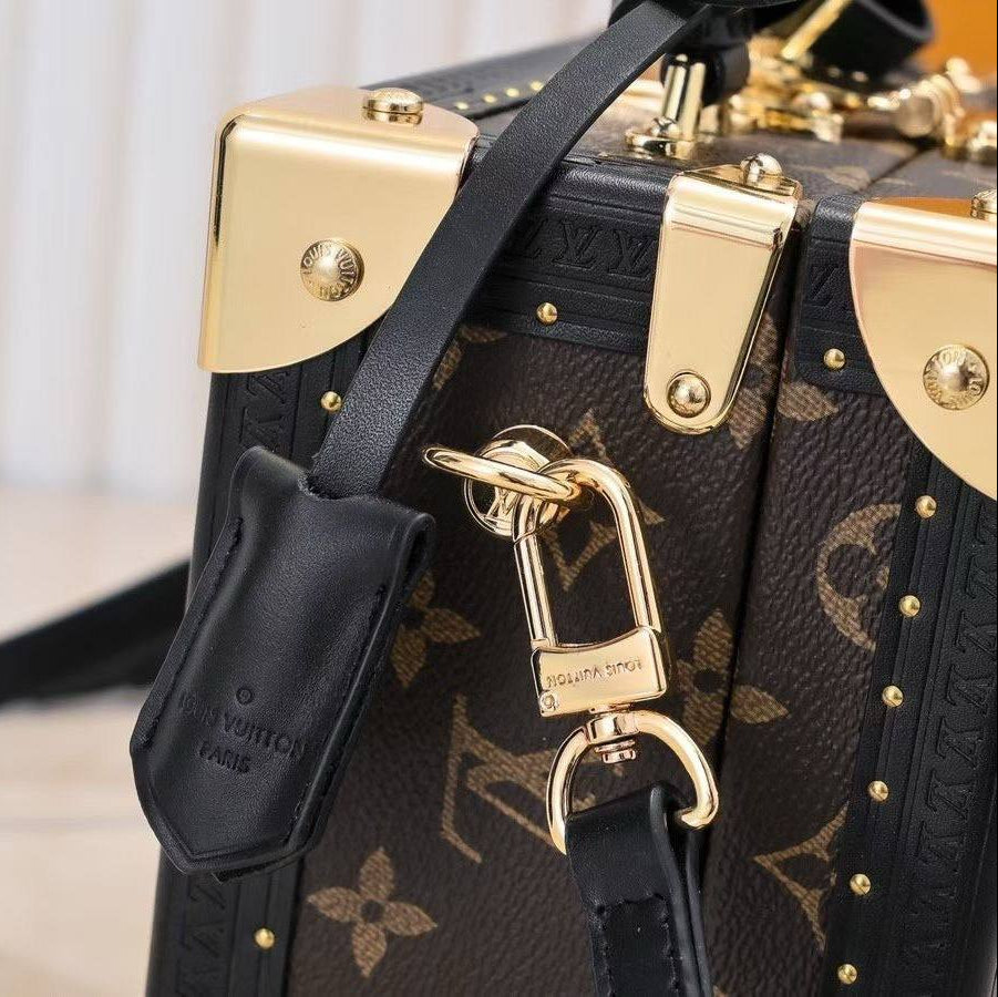 Louis Vuitton Monogram Trunk Bag with Gold Tone Hardware