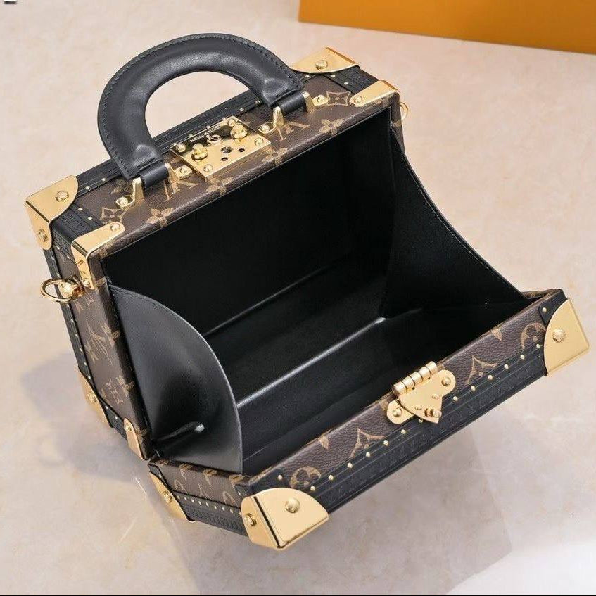Louis Vuitton Monogram Trunk Bag with Gold Tone Hardware