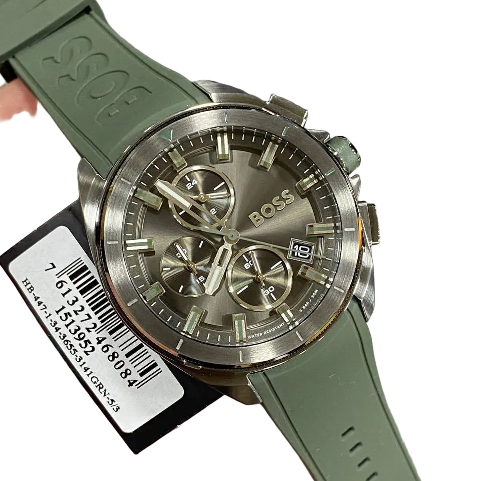 BOSS Volane Chronograph Olive Green Watch ⌚️🌿🌪️