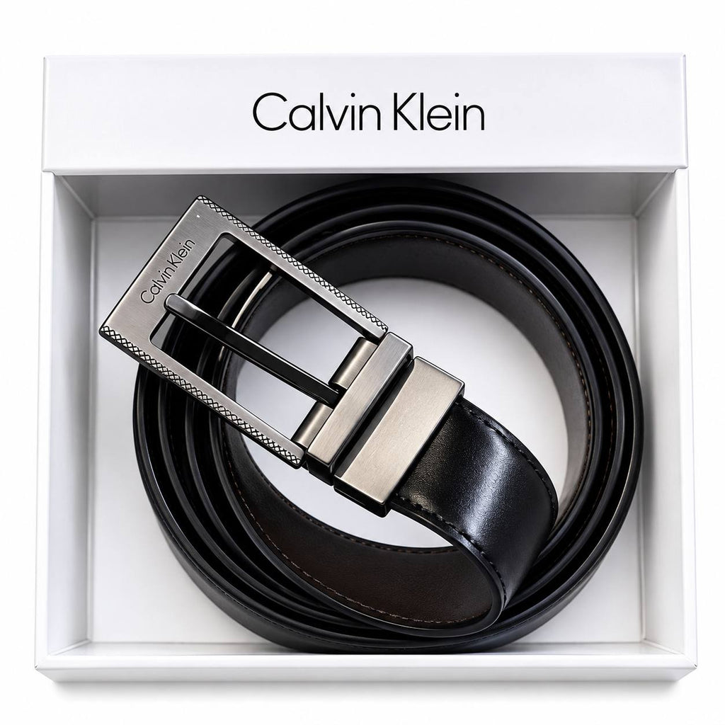 Calvin Klein Mirror Finish Signature Belt
