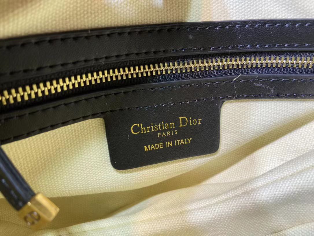 Christian Dior Oblique Saddle Bag with Studded Canvas Strap 👜✨💙