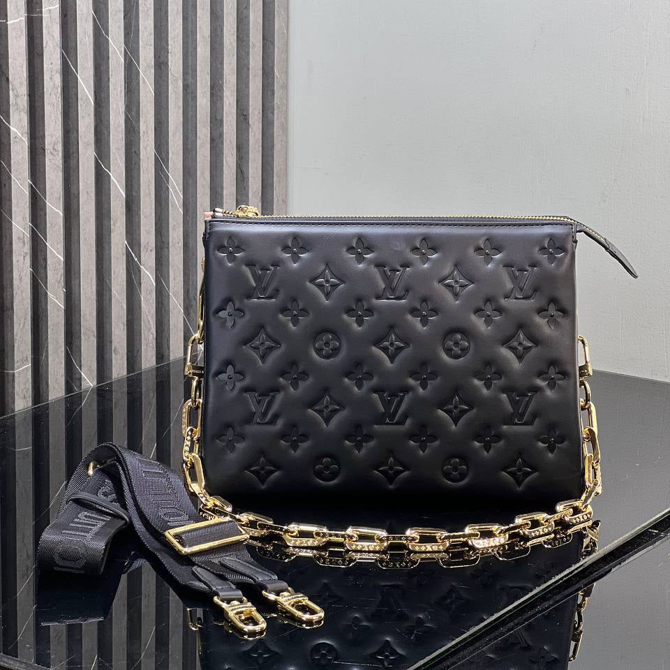Louis Vuitton Coussin PM Monogram Embossed Lambskin in Lilac 💜👜✨