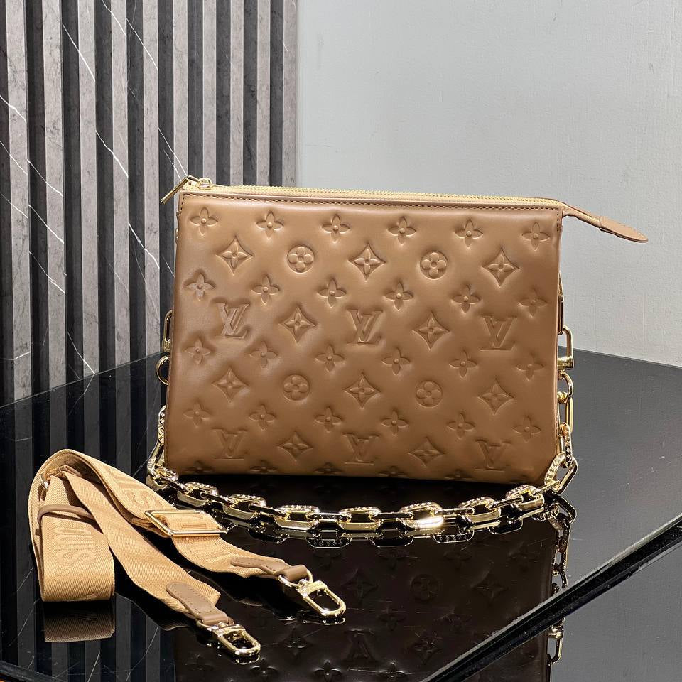 Louis Vuitton Coussin PM Monogram Embossed Lambskin in Lilac 💜👜✨