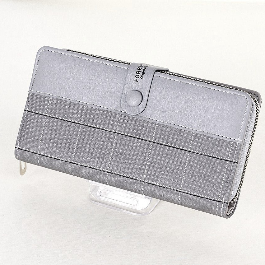 Pink & Gray Bi-Fold Wallet 👛☁️ Minimalist Chic