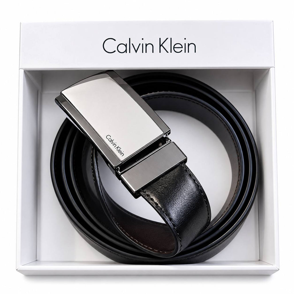 Calvin Klein Mirror Finish Signature Belt