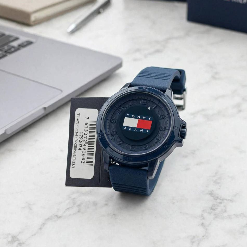 Tommy Jeans All Black Sport Silicone Watch
