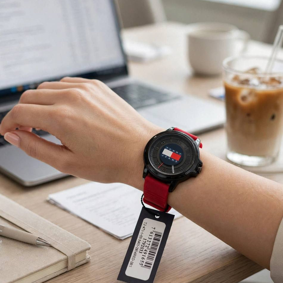 Tommy Jeans All Black Sport Silicone Watch