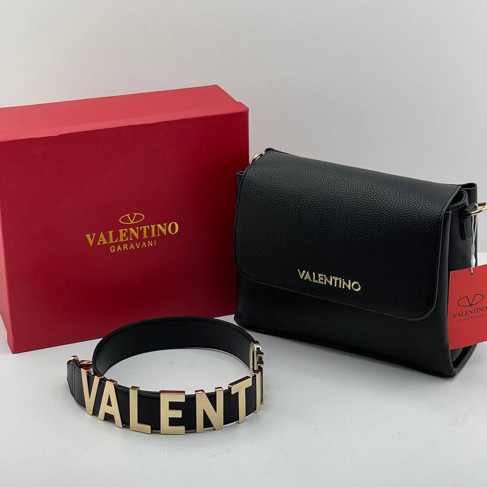Valentino Garavani Cream Leather Shoulder Bag with Bold Logo Strap 👜✨🇮🇹