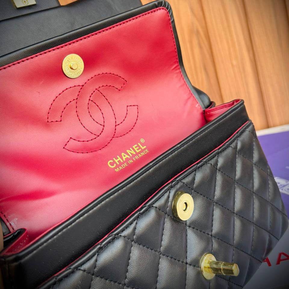 Chanel Classic Double Flap Bag in Quilted Lambskin 🖤✨👜