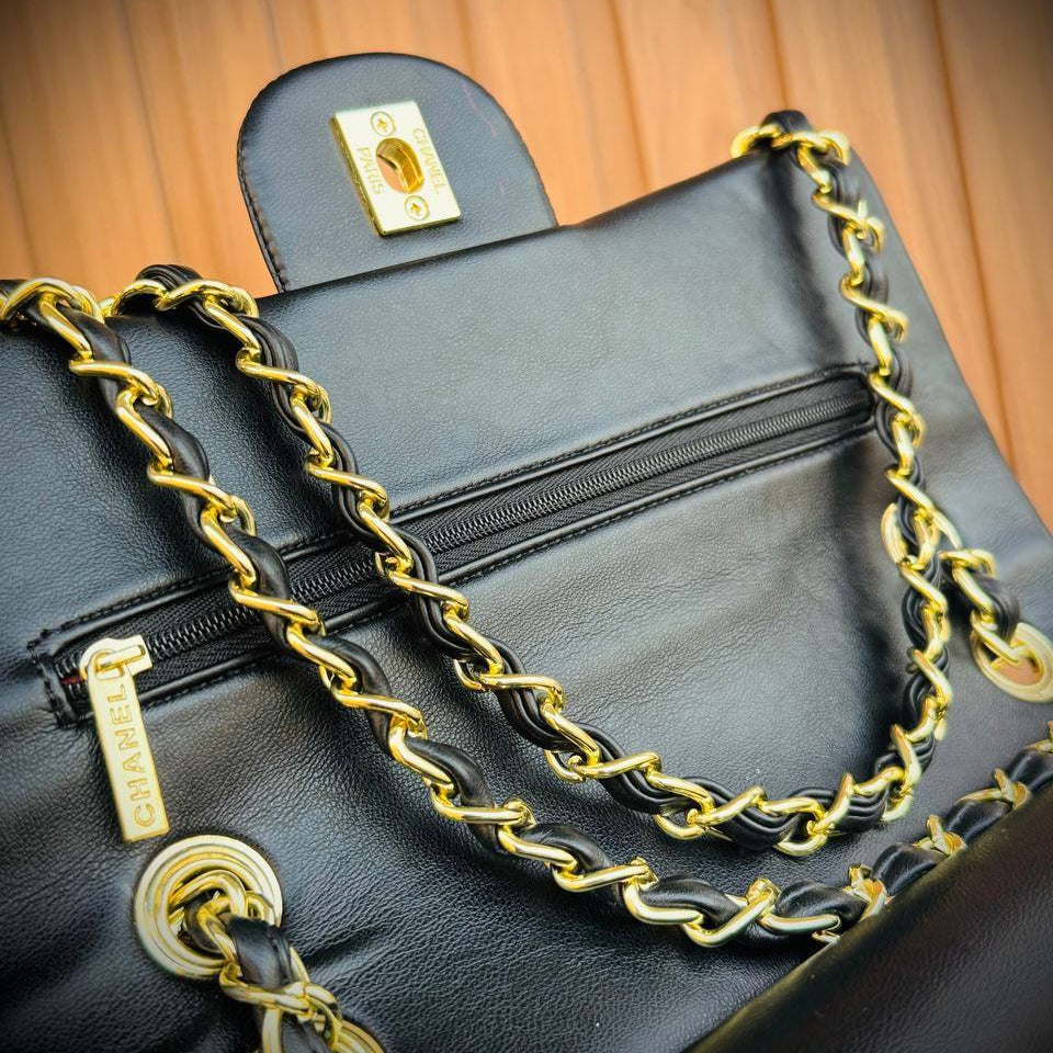 Chanel Classic Double Flap Bag in Quilted Lambskin 🖤✨👜
