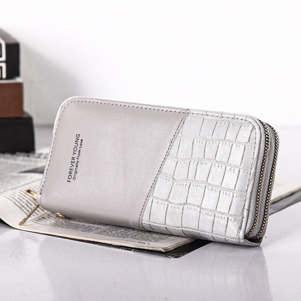 Forever Young Silver Wallet 🌟 Chic & Compact